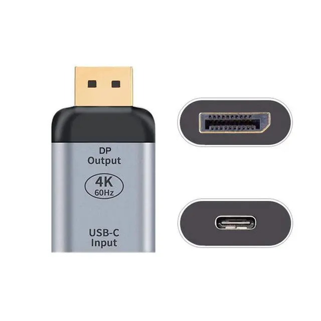 Alt view image 2 of 7 - xiwai USB-C Type C Female Source to Displayport DP Sink HDTV Adapter 4K 60hz 1080p for Tablet & Phone & Laptop