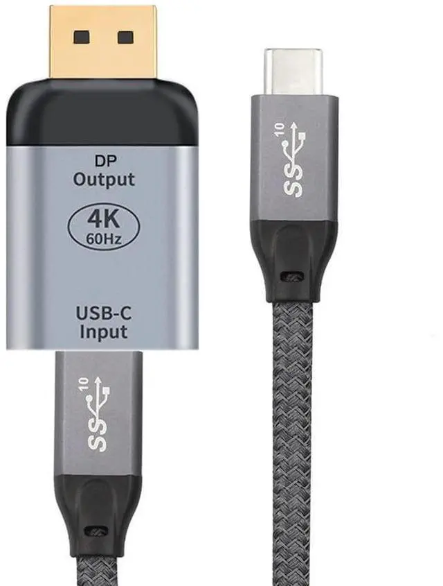 Alt view image 2 of 7 - xiwai 10Gbps 100W Cable USB-C Type C Female Source to Displayport DP Sink HDTV Adapter 4K 60hz 1080p for Tablet & Phone & Laptop