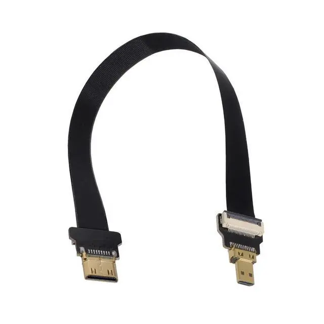 Alt view image 3 of 7 - xiwai CYFPV Mini HDMI Male to Micro HDMI Male Extension FPC Flat Cable 1080P for FPV HDTV Multicopter Aerial Photography (0.2M)
