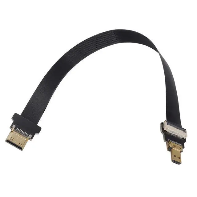 Alt view image 2 of 7 - xiwai CYFPV Mini HDMI Male to Micro HDMI Male Extension FPC Flat Cable 1080P for FPV HDTV Multicopter Aerial Photography (0.2M)