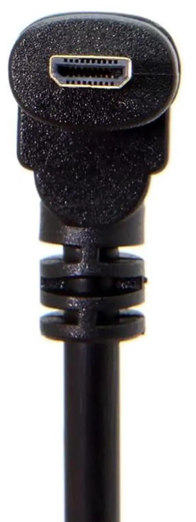 Alt view image 6 of 6 - Down Angled 90 Degree Micro HDMI to HDMI Male HDTV Cable for Cell Phone & Tablet & Camera