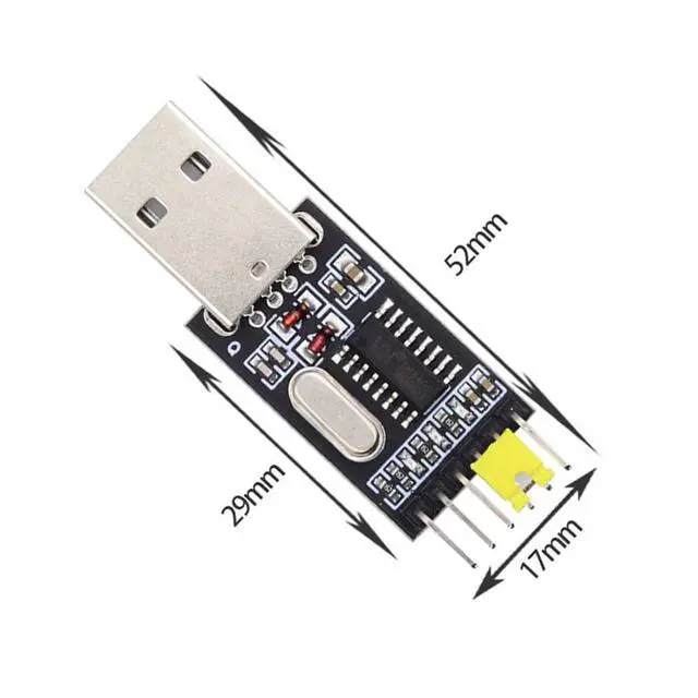 Alt view image 7 of 7 - xiwai USB2.0 Type-A to TTL Converter UART STC Module USB-A Connector Serial Arduino Programmer CH340G CH340 3.3V 5V Adapter Replace PL-2303 Compatible with Windows 7,8