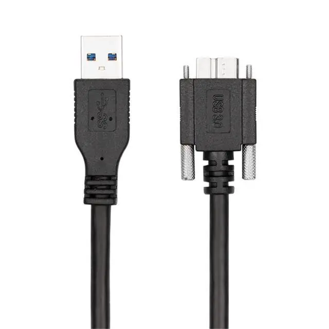 Alt view image 7 of 7 - Xiwai 1.2m USB 3.0 A Type Cable Male to Micro USB 3.0 B Male with Mount Panel Screws for Hard Disk Mobile Phone (1.2m)
