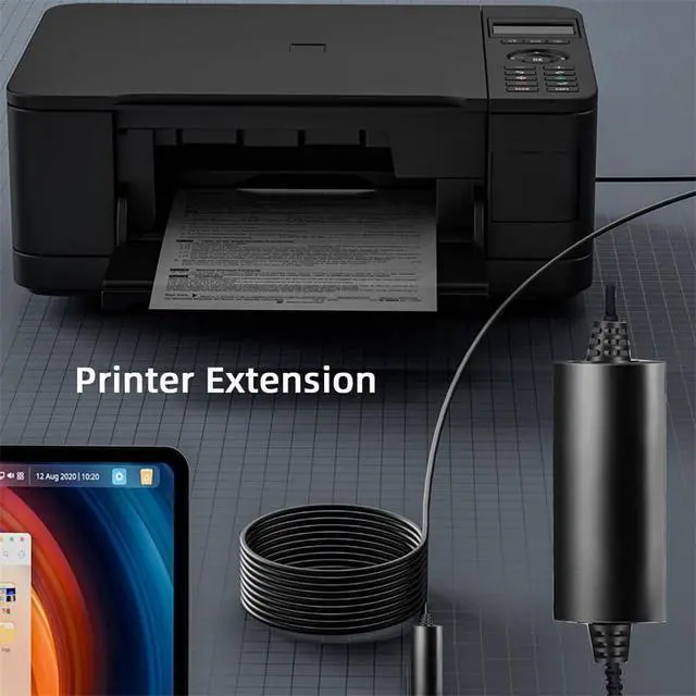 Alt view image 6 of 7 - xiwai 8m USB 3.0 A Type Repeater Cable Male to Micro USB 3.0 B Male with Mount Panel Screws for Camera