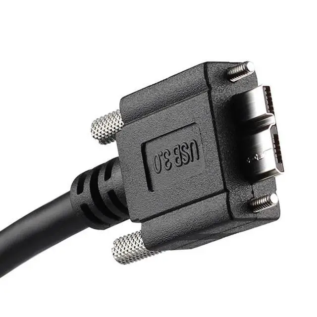 Alt view image 5 of 6 - xiwai 3m USB 3.0 A Type Cable Male to Micro USB 3.0 B Male with Mount Panel Screws for Hard Disk Mobile Phone (3.0m)