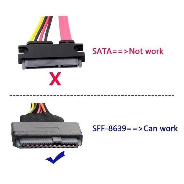 Alt view image 5 of 7 - xiwai PCI-E 3.0 x4 Lane to U.2 U2 Kit SFF-8639 Host Adapter for Intel Motherboard & 750 NVMe PCIe SSD