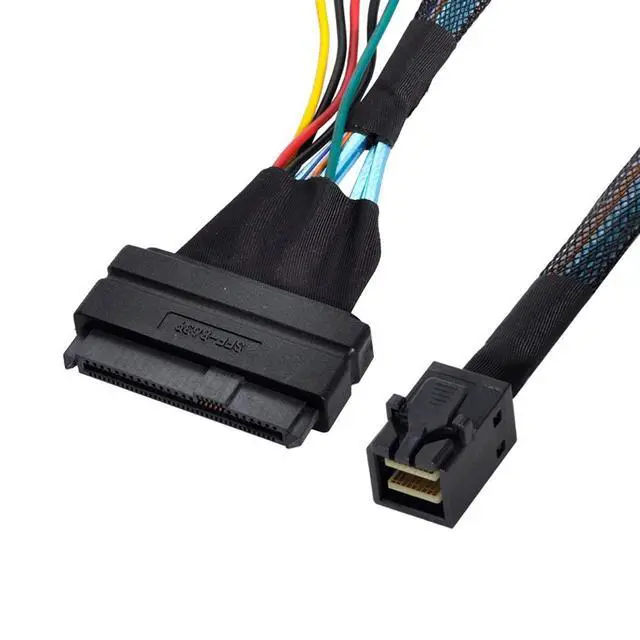 Alt view image 5 of 7 - xiwai U.2 U2 SFF-8639 NVME PCIe SSD Cable for Mainboard Intel SSD 750 p3600 p3700 M.2 SFF-8643 Mini SAS HD