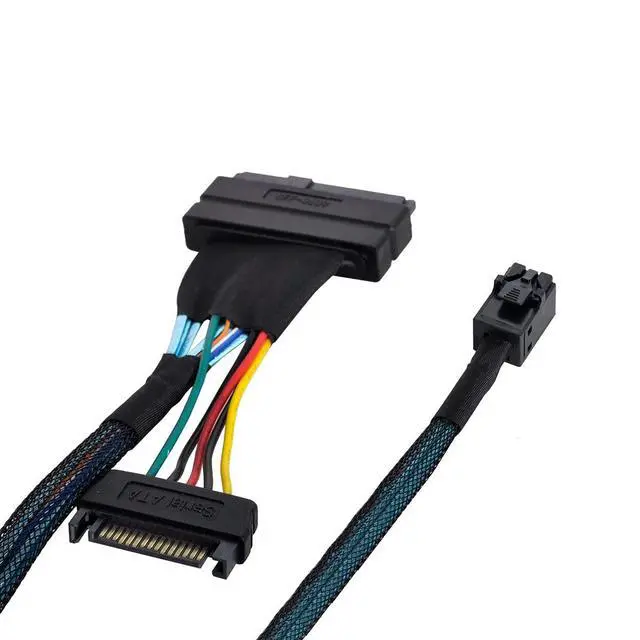 Alt view image 6 of 7 - xiwai U.2 U2 SFF-8639 NVME PCIe SSD Cable for Mainboard Intel SSD 750 p3600 p3700 M.2 SFF-8643 Mini SAS HD