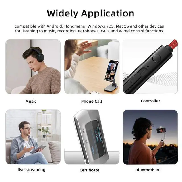 Alt view image 3 of 7 - 2pcs/lot USB-C Type C to 16bit 48kHz 3.5mm Audio AUX & MIC Sound Card Adapter Compatible with Laptop Tablet Phone