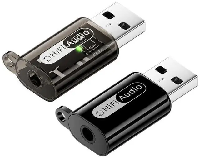 Main image of Xiwai 2pcs/lot USB to 3.5mm Audio Adapter Type-A Male USB2.0 to TRS TRRS Female AUX & MIC Sound Card 24bit 96kHz Adapter Compatible with Laptop Desktop