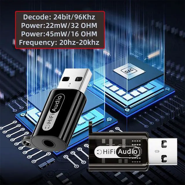 Alt view image 3 of 7 - Xiwai 2pcs/lot USB to 3.5mm Audio Adapter Type-A Male USB2.0 to TRS TRRS Female AUX & MIC Sound Card 24bit 96kHz Adapter Compatible with Laptop Desktop