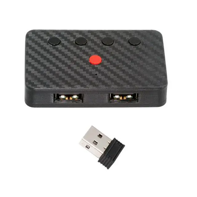 Alt view image 7 of 7 - xiwai USB Wired Mouse and Keyboard Convert to Wireless 2.4G Bluetooth(BT) Converter with Receiver USB Switch Selector Type-C Power for Tablet Phone Laptop