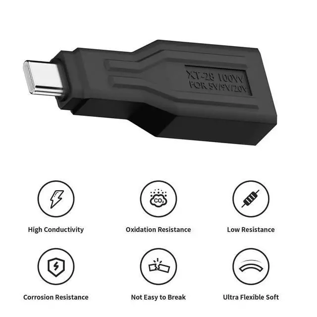 Alt view image 6 of 7 - Xiwai XT60 Power Connector Male Input SC100 Protocol to Type-C Male Plug Output Fast Charging Adapter for RC Lipo Battery Quadcopter Laptop Phone