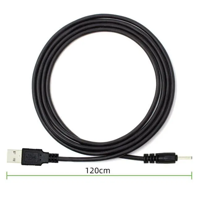 Alt view image 4 of 7 - xiwai 2pcs/lot 24AWG USB 2.0 Male Type-A to 5V DC 2.0x0.7mm DC Power Round Plug Cable 150cm