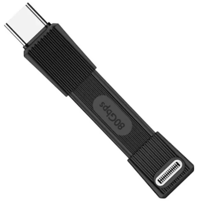 Main image of xiwai USB5.0 80Gbps Up Angled 90 Degree Flat Slim FPC Male to Male Extension Cable Short 240W 16K 8K 60Hz 5K Compatible with 40Gbps USB4.0 Thunderbolt3/4/5