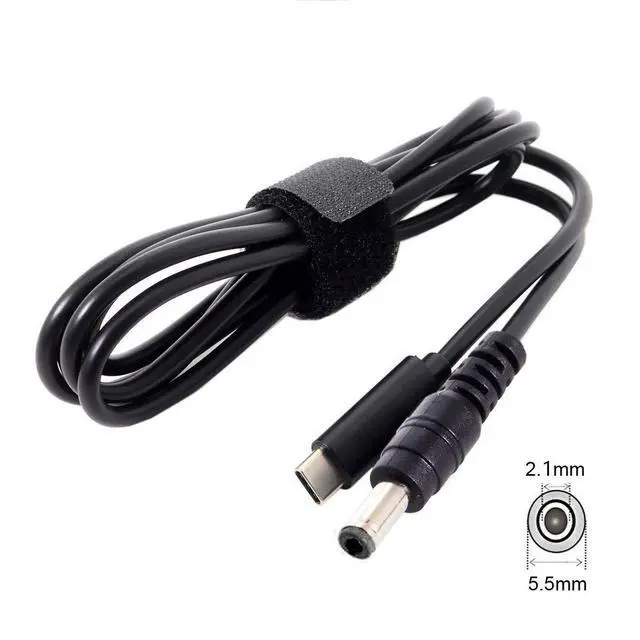 Alt view image 3 of 7 - JSER Type C USB-C Input to 20V DC 5.5 2.1mm Power PD Charge Cable for Laptop Notebook