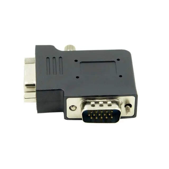 Alt view image 5 of 6 - chenyang Vertical Flat Left Angled 90 Degree VGA SVGA Male to Female Extension Adapter Black