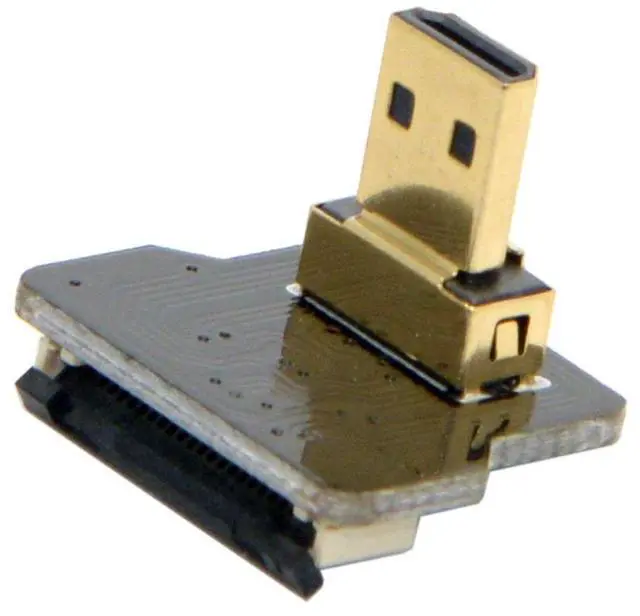 Main image of JSER CYFPV Micro HDMI Type D Male Up Angled 90 Degree for FPV HDTV Multicopter Aerial Photography