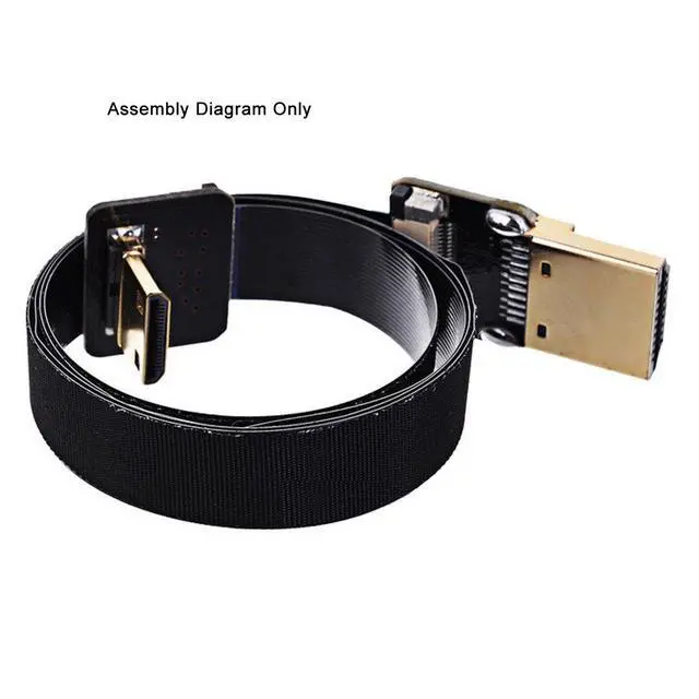 Alt view image 7 of 7 - JSER CYFPV Micro HDMI Type D Male Up Angled 90 Degree for FPV HDTV Multicopter Aerial Photography