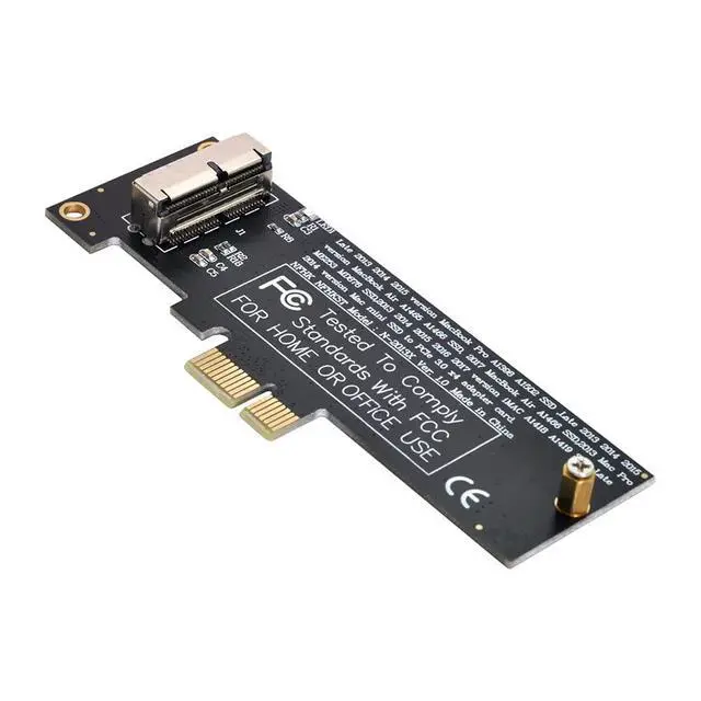 Alt view image 2 of 7 - xiwai PCI Express PCI-E 1X to 12+16Pin 2013-2017 Mac Pro Air SSD Convert Card for A1493 A1502 A1465 A1466