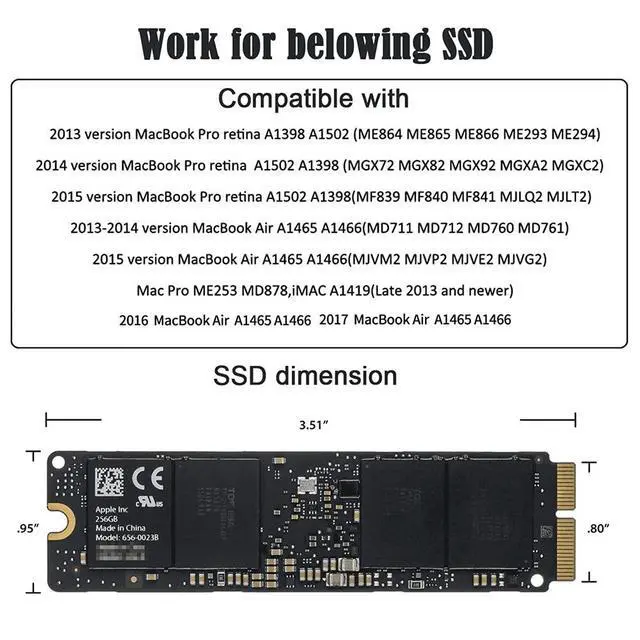 Alt view image 5 of 7 - xiwai PCI Express PCI-E 1X to 12+16Pin 2013-2017 Mac Pro Air SSD Convert Card for A1493 A1502 A1465 A1466