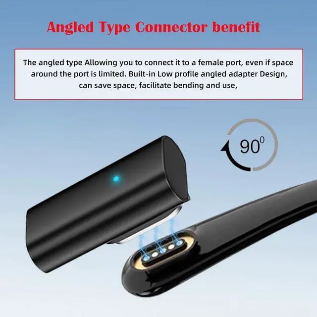Alt view image 5 of 7 - xiwai 2pcs/lot USB Type-C to 3-Pin Smart Audio Sun Glasses Charging Adapter | Connector Compatible with Rokid AI Smart Glasses Style