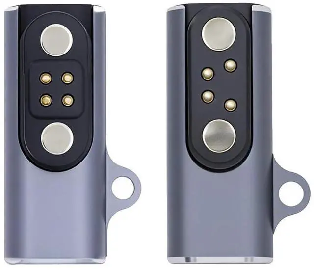 Main image of xiwai 2 Pack USB Magnetic Charging Adapter Replacement Type-C to Pitch 2.5mm with 4-Pin Terraced Square Contacts with LED Light Compatible with Bone Conduction Headphone