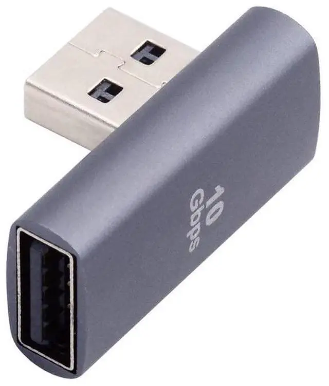Main image of xiwai 10Gbps USB3.0 Low Profile 90 Degree Right Angled Male to Female Extension Video Power Data Adapter