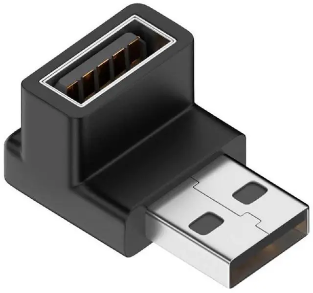 Main image of xiwai 90 Degree Down Angled USB3.0 Male to Female Power Data Video Adapter Extender 10Gbps