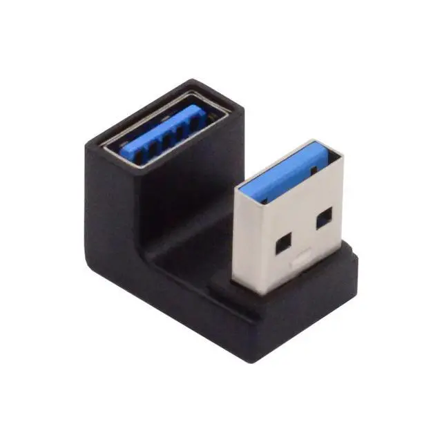 Alt view image 2 of 7 - xiwai 10Gbps USB3.0 Male to Female Extension Power Data Video Adapter Opposite U Shape Back Angled
