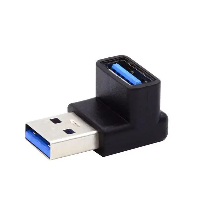 Alt view image 2 of 7 - xiwai 10Gbps 90 Degree Up Angled Type USB3.0 Male to Female Extension Power Data Video Adapter