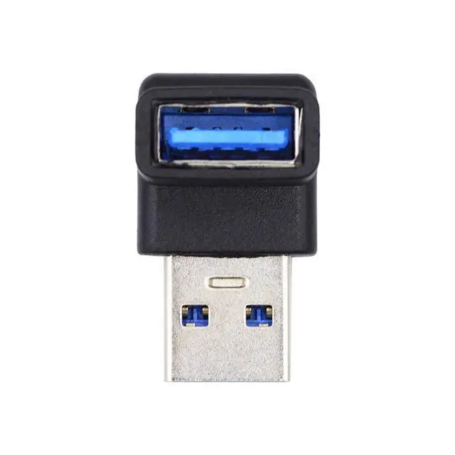 Alt view image 7 of 7 - xiwai 10Gbps 90 Degree Up Angled Type USB3.0 Male to Female Extension Power Data Video Adapter