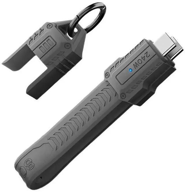 Main image of xiwai 80Gbps Short USB-C USB5.0 Flat FPC Cable Slim 240W 16K@30hz 8K@60Hz 5K Lanyard Strap Chain Caps Covers Compatible with USB4.0 Thunderbolt3/4/5, Black 13cm