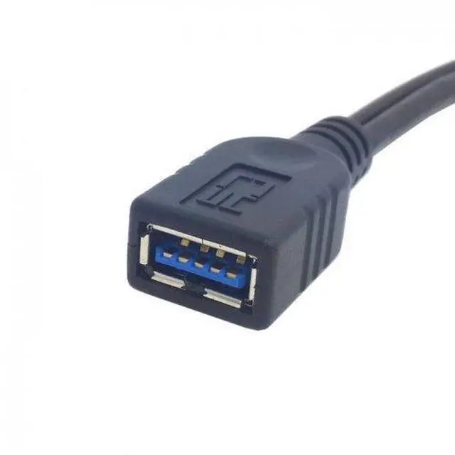 Alt view image 4 of 4 - chenyang USB 3.0 Female to Dual USB Male Extra Power Data Y Extension Cable for 2.5" Mobile Hard Disk
