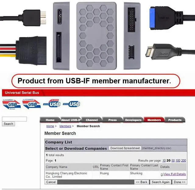 Alt view image 5 of 7 - Type-E USB 3.1 Front or 19/20Pin Header or Micro-USB3.0 to USB 3.0 19/20Pin Dual Ports Female PCBA Type Adapter Splitter HUB 5Gbps