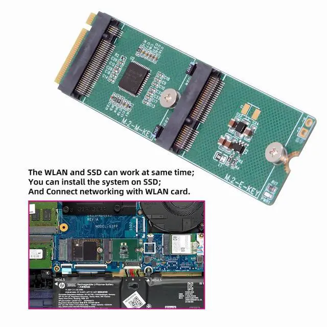 Alt view image 5 of 7 - NGFF NVME Riser Card M-Key to Dual Ports Key-M M.2 NGFF NVME SSD Adapter PCIE Packet Switch Compatible with NAS Industrial Control Motherboard