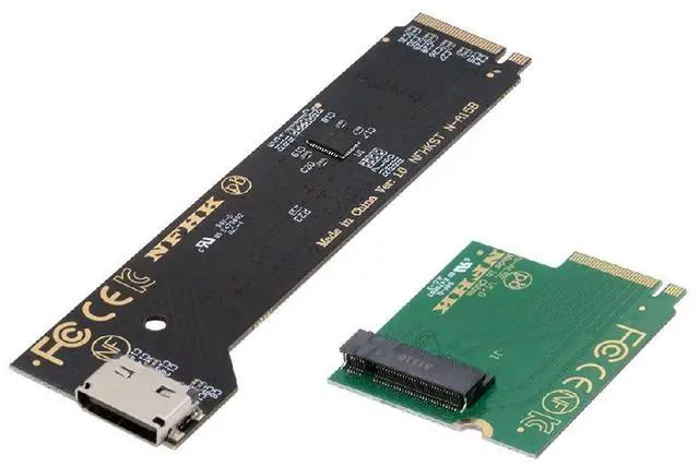 Main image of Oculink SFF-8612 SFF-8611 to PCI-E 5.0 4.0 M.2 M-Key NVME & 2280 SSD Host Adapter with Heat Sink for NUC15 Pro Mini PC Computer Slim Type NUC15CRK