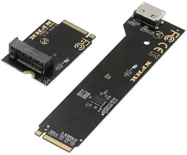 Main image of Oculink SFF-8612 SFF-8611 to PCI-E5.0 4.0 M.2 M-Key NVME &2280 SSD Host Adapter with Heat Sink for NUC15 Pro Mini PC Computer Tall Type NUC15CRH