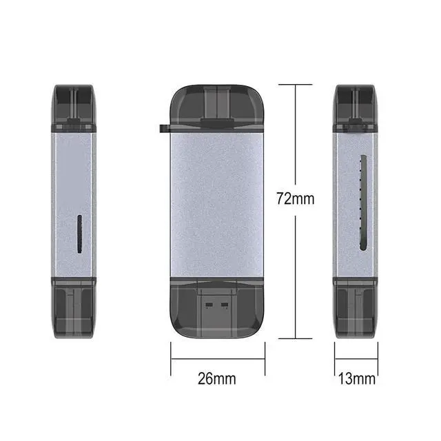 Alt view image 6 of 7 - USB 3.0 to UHS-III UHS-II SD4.0 TF Micro-SD Card Reader Writer for Camera & Laptop & Tablet & Phone & Camera