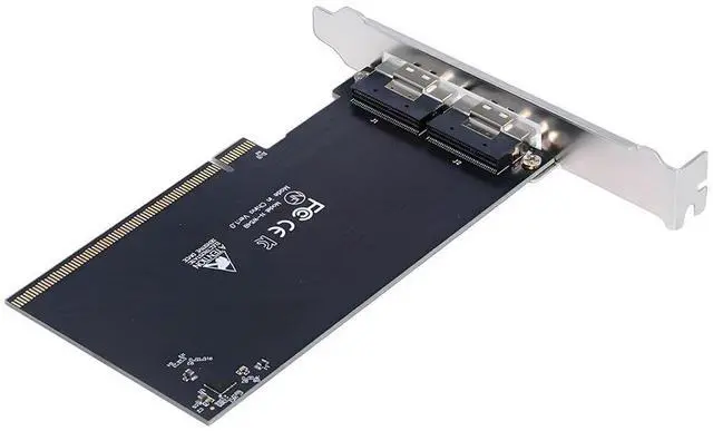 Main image of 74Pin External Dual Slimline SFF-8654 8X to PCIE4.0 PCIE 16X Express 3.0 Raid Card VROC Raid0 Hyper Adapter