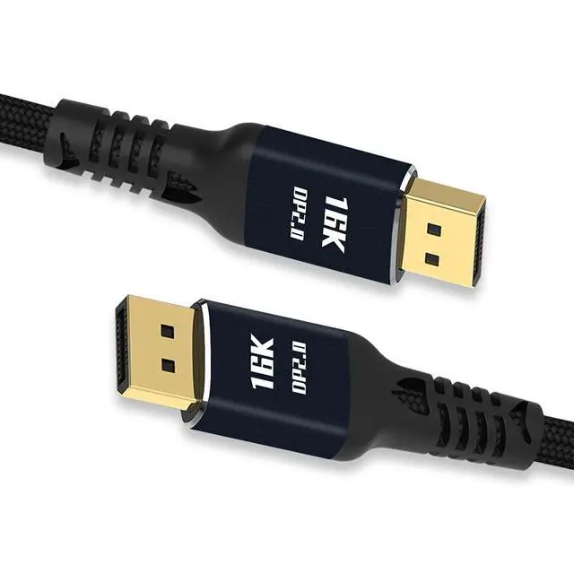 Alt view image 2 of 7 - DisplayPort 2.0 DP to DP Cable 16K 60hz Cable Ultra-HD UHD DP 1.4 8K 120hz for PC Laptop TV 3M
