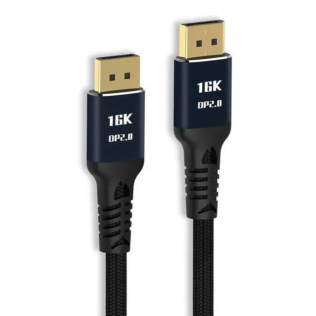 Alt view image 4 of 7 - DisplayPort 2.0 DP to DP Cable 16K 60hz Cable Ultra-HD UHD DP 1.4 8K 120hz for PC Laptop TV 3M