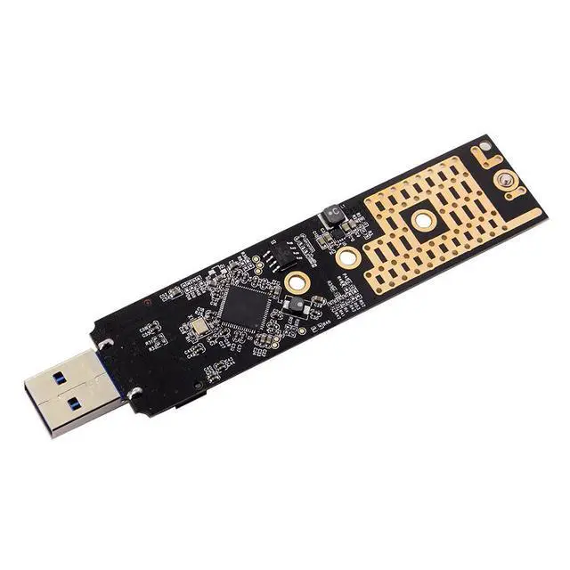 Alt view image 2 of 7 - USB 3.0 to NVME M-Key M.2 NGFF SSD External PCBA Conveter Adapter RTL9210 Chipset with Case