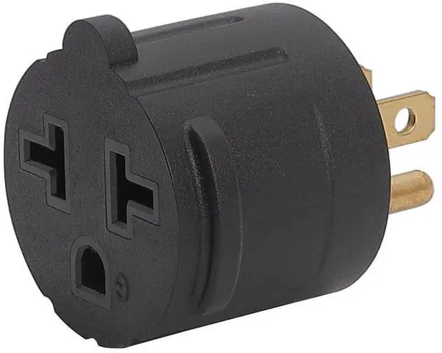 Main image of Nema 15 Amp to 20 Amp Plug Adapter Listed NEMA 5-15P to 5-15/20R +6-15/20R (Comb 20Amp T Blade) 15 Amp Household Plug to 20 Amp T-Blade AC Power Adapter Black