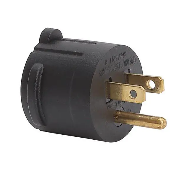 Alt view image 4 of 5 - Nema 15 Amp to 20 Amp Plug Adapter Listed NEMA 5-15P to 5-15/20R +6-15/20R (Comb 20Amp T Blade) 15 Amp Household Plug to 20 Amp T-Blade AC Power Adapter Black
