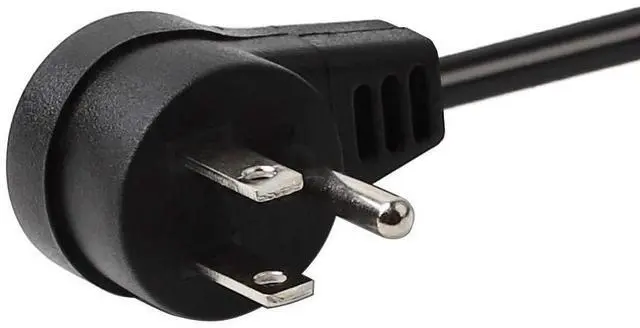 Alt view image 4 of 5 - Right Angle (Down Angle) 15 Amp to 20 Amp Plug Adapter Cable UL Listed 14AWG (1Foot) NEMA 5-15P to 5-15/20R (Comb 20Amp T Blade) 15A Household Plug to 20A T-Blade AC Power Cable