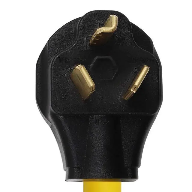 Alt view image 2 of 4 - 1-Foot Dryer Adapter Cord, 30Amp 3-Prong 10-30P to 30Amp 14-30R Adapter Cord, 4-Prong Dryer Connect to 3-Prong Dryer Wall Socket with Extra Grounding Wire