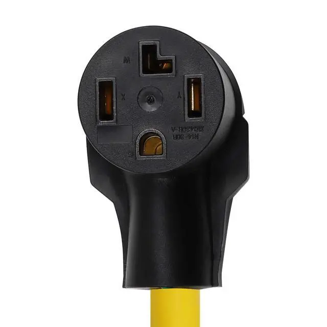 Alt view image 3 of 4 - 1-Foot Dryer Adapter Cord, 30Amp 3-Prong 10-30P to 30Amp 14-30R Adapter Cord, 4-Prong Dryer Connect to 3-Prong Dryer Wall Socket with Extra Grounding Wire