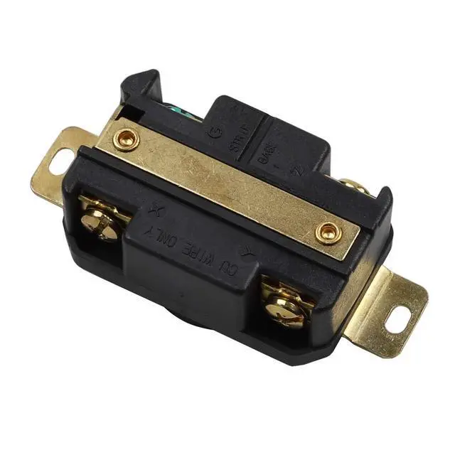 Alt view image 5 of 5 - Nema L16-30R 30A 480V 3 Pole 4 Wire Industrial Grade Locking Female Receptacle Connector, Industrial Twist Lock L16-30R 30-Amp 480V Generator Receptacle. LK-2434F