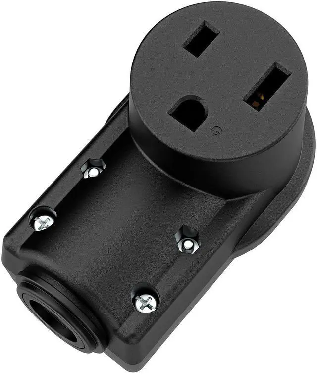 Main image of NEMA 6-50R Plug,6-50R 50A/250V Welder Female Socket,(ETL Certified) 50Amp 250Volt Cord End Receptacle For Welders & Driers, Heavy Duty Welder 3-Prong, Black Color.